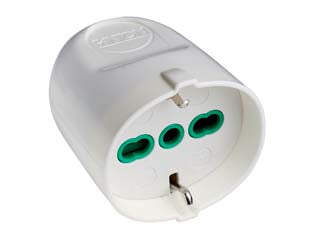 PRESA SCHUKO 2 POLI + TERRA BIPASSO 10/16A BIANCA- - bianca 81050 - 5 pezzi FANTON