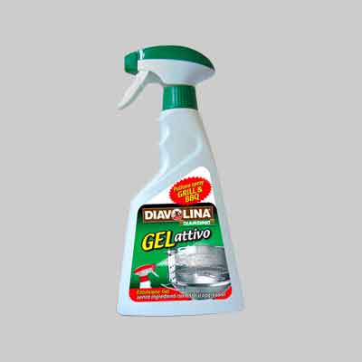 PULITORE PER GRIGLIE E BARBECUE 'GEL ATTIVO' DIAVOLINA 500 ml - DIAVOLINA