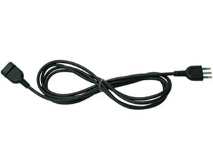 PROLUNGA ELETTRICA LINEARE 3X0,75 NERA  mt.3    FANTON