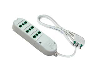 MULTIPRESA 3 POSTI BIPASSO  bianca 41010    FANTON