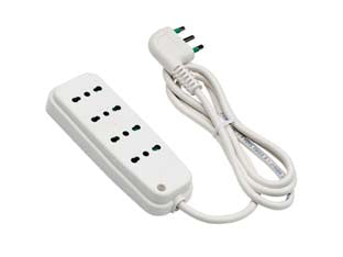 MULTIPRESA 4 POSTI BIPASSO LINEA RETAIL- - bianca 47400 - 2 pezzi FANTON