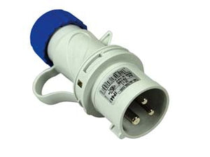 SPINA INDUSTRIALE VOLANTE ARGO BLU 2P+T CEE 309 IP44- - 16A colore blu 70100 - 2 pezzi FANTON