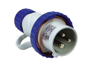 SPINA INDUSTRIALE VOLANTE ARGO BLU 2P+T CEE 309 IP67  16A colore blu 70140    FANTON