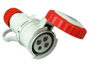 PRESA INDUSTRIALE VOLANTE ARGO ROSSA 3P+T CEE 309 IP67  16A colore rosso 71144    FANTON