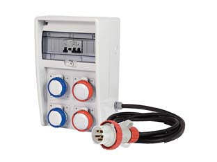 QUADRO ELETTRICO PORTATILE ULISSE ASC 2 PRESE + 2 PRESE IP67  mm.177x250x403h.   colore grigio 74321    FANTON