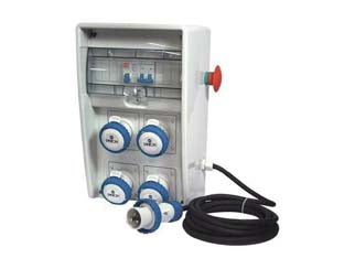 QUADRO ELETTRICO PORTATILE ULISSE ASC CON PULSANTE DI EMERGENZA IP67  dimensioni mm.177x250x403h.  grigio 74324    FANTON