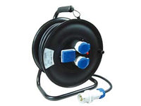 AVVOLGICAVO ELETTRICO DA CANTIERE UNIVERSALE 3PRESE MT30 LINEA GARANTI  mt.30 14622FK  14622    FANTON