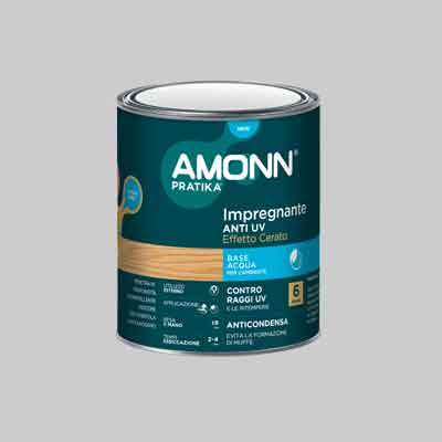 IMPREGNANTE ALL'ACQUA ANTI-UV EFFETTO CERA AMONN 0,75 lt  - Trasparente - AMONN