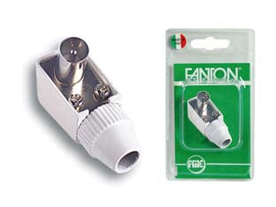 SPINA A PIPA TV USCITA 90  ° IN BLISTER- - mm.95 37040 - 2 blister FANTON