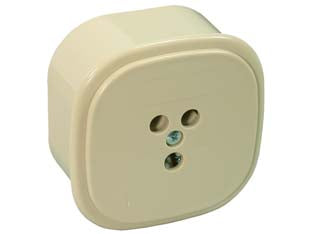 PRESA TELEFONICA TRIPOLARE DA PARETE E INCASSO - 5 pezzi