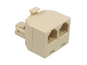 ADATTATORE DA SPINA MODULARE 6/4 A 2 PRESE MODULARI 6/4 - 5 pezzi