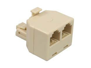 ADATTATORE DA SPINA MODULARE 6/4 A 2 PRESE MODULARI 6/4 - 5 pezzi