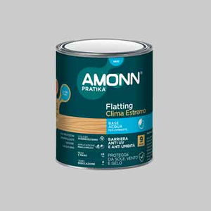 FLATTING PER ESTERNO ALL'ACQUA 'CLIMA ESTREMO' AMONN 0,75 lt - Satinato - AMONN