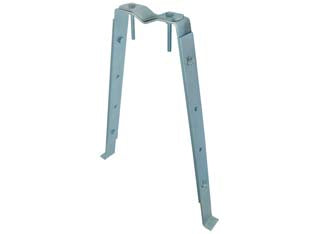 ZANCA DA MURARE AD U PER ANTENNA REGOLABILE  tipo regolabile cm.50/70