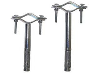 ZANCA AD ESPANSIONE PER FISSAGGIO PALI TV  lunghezza cm.10,5