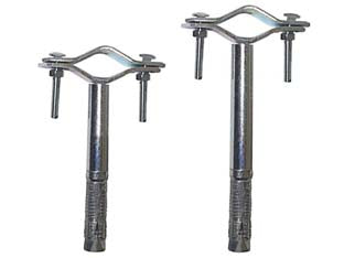 ZANCA AD ESPANSIONE PER FISSAGGIO PALI TV  lunghezza cm.15,5