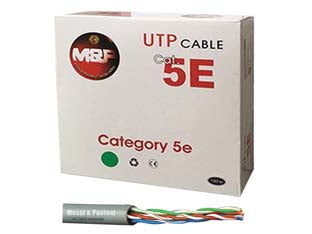 CAVO TRASMISSIONE DATI RETE LAN UTP CAT.5/E GRIGIO- - ø mm.5,4 - 100 mt MESSI&PAOLONI