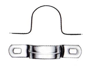 GAFFETTA CAVALLOTTO A DUE FORI- - ø mm.26 - asole mm.7x4,2 - 100 pezzi