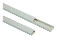 CANALINA BIANCA CON COPERCHIO AVVOLGENTE NON ADESIVA- - mm.60x40x200h - 16 mt