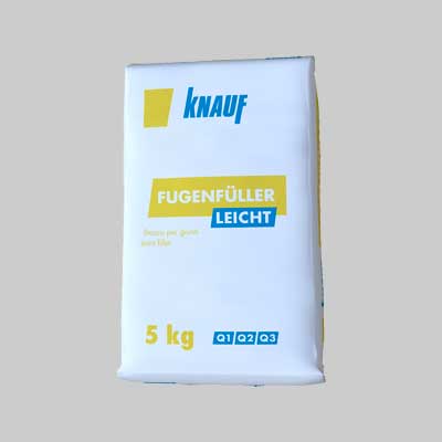 STUCCO IN POLVERE PER CARTONGESSO 'FUGENFUELLER LEICHT' 5 kg - KNAUF