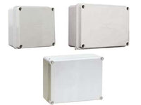 SCATOLA STAGNA CON COPERCHIO E PARETI LISCE- - mm.243x190x90 - viti inox - (010.PL) - IP66 - 2 pezzi MARLANVIL