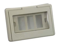 SCATOLA DA INCASSO PORTAFRUTTI 3P PORTELLO A FINESTRA IP44- - mm.122x16x83h. - (1733.B) - 5 pezzi MARLANVIL