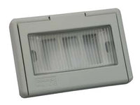 SCATOLA DA INCASSO PORTAFRUTTI 3P PORTELLO A FINESTRA IP44- - mm.122x16x83h. - (1733.G) - 5 pezzi MARLANVIL