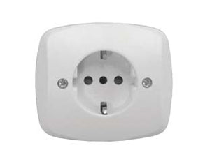 PLACCA PRESA SCHUKO 16A+T VENUS- - mm.76x76 (1820.D) - 10 pezzi MARLANVIL