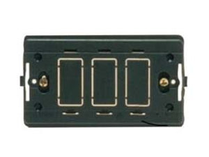 SUPPORTO PER SCATOLA RETTANGOLARE PLACCA MM.115 3 POSTI VENUS- - 3 posti - (1800) - 25 pezzi MARLANVIL