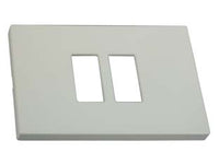 PLACCA 2 POSTI RAVVICINATI VENUS- - mm.115x80h. - (1867.2F.AVORIO) - 10 pezzi MARLANVIL