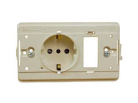 PRESA SCHUKO COMBINATA +1 POSTO VUOTO VENUS- - mm.115x80h. (1892.D.A.) - 4 pezzi MARLANVIL