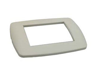 PLACCA 3 POSTI MILLENNIUM AVORIO- - 3 posti - mm.123x84h. (7843.T.A) - 15 pezzi MARLANVIL