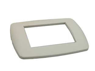 PLACCA 3 POSTI MILLENNIUM AVORIO- - 3 posti - mm.123x84h. (7843.T.A) - 15 pezzi MARLANVIL
