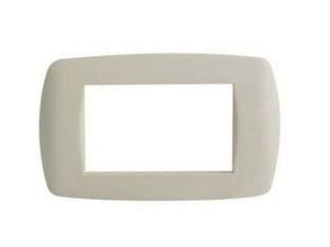 PLACCA 4 POSTI MILLENNIUM AVORIO  4 posti  mm.148x84h. (7844.TA)    MARLANVIL