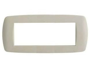 PLACCA 6 POSTI MILLENNIUM AVORIO  6 posti  mm.199x84h. (7846.TA)    MARLANVIL