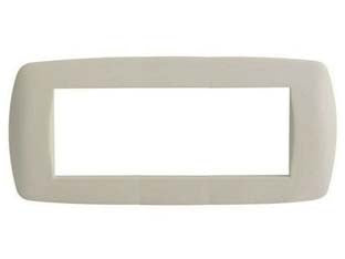 PLACCA 6 POSTI MILLENNIUM AVORIO  6 posti  mm.199x84h. (7846.TA)    MARLANVIL