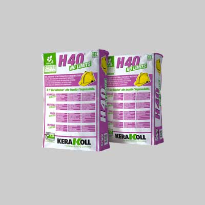 COLLA PER PIASTRELLE 'H40 NO LIMITS' KERAKOLL 25 Kg - Col. Bianco - 25 kg- KERAKOLL