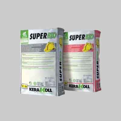 COLLA PER PIASTRELLE 'SUPER BIO' KERAKOLL 25 Kg - Col. Grigio - 25 kg- KERAKOLL