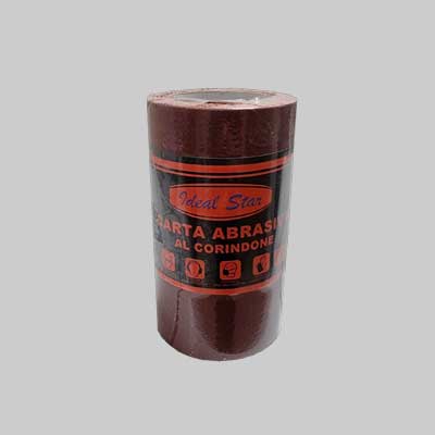 MINI ROTOLO CARTA ABRASIVA IDEAL STAR grana 60 - rotolo mm 115x5mt - IDEAL STAR