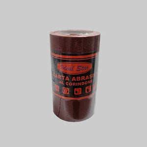 MINI ROTOLO CARTA ABRASIVA IDEAL STAR grana 100 - rotolo mm 115x5mt - IDEAL STAR