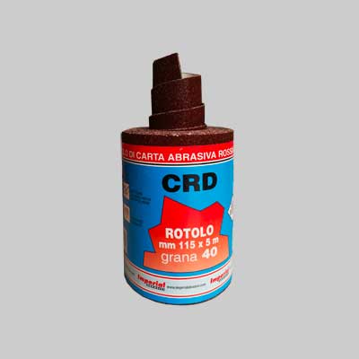 CARTA ABRASIVA 'CRD' MT 5 Grana 220 - rotolo mm 115x5 mt - IMPERIAL ABRASIVI