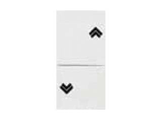 PULSANTE DOPPIO SALISCENDI AQUA- - 1P(NO)+1P(NO) - 10A 250V (7637.1) - 6 pezzi MARLANVIL