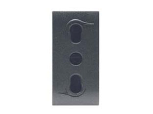 PRESA SICUREZZA BIVALENTE ONDA- - 2 poli+terra 10/16A alveoli ø mm.4/5 (7779) - 6 pezzi MARLANVIL