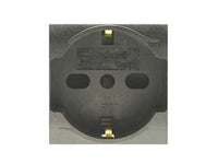 PRESA SICUREZZA SCHUKO TRIVALENTE ONDA- - 2 poli+terra 10/16 SCHUKO c/sicurezza (7748.I) - 3 pezzi MARLANVIL