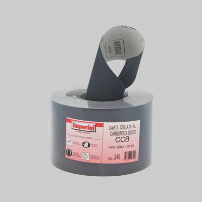 CARTA ABRASIVA 'CCB' Grana 320 - rotolo mm 120x100 mt - 100 metrilineari- IMPERIAL ABRASIVI