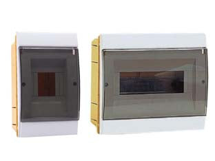 CENTRALINO DA INCASSO CON SPORTELLO FUME' IP40 SERIE ARREDO  mm.120x22x200h per 2/4 modui  16W (970.04.B)    MARLANVIL