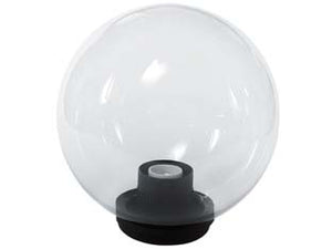 GLOBO INCOLORE CON BASE E PORTALAMPADE  ø mm.200 max 40w