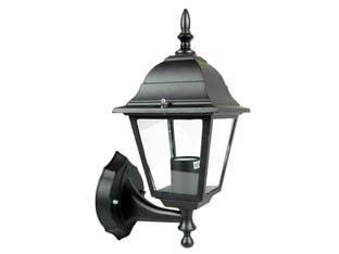 LANTERNA CON BRACCIO INFERIORE MODELLO NEW YORK  60w IP44 mm.192x370h. colore nero    SYNTESY