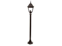 LAMPIONCINO SU PALO MODELLO NEW YORK  100w IP44 cm.120h. colore nero    SYNTESY