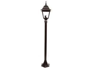 LAMPIONCINO SU PALO MODELLO NEW YORK  100w IP44 cm.120h. colore nero    SYNTESY